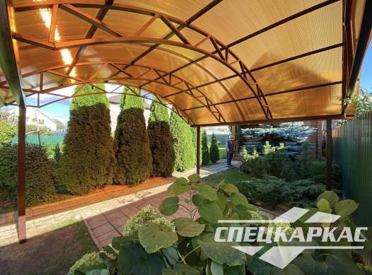 Навес из поликарбоната для дачи №93 - фото 1889